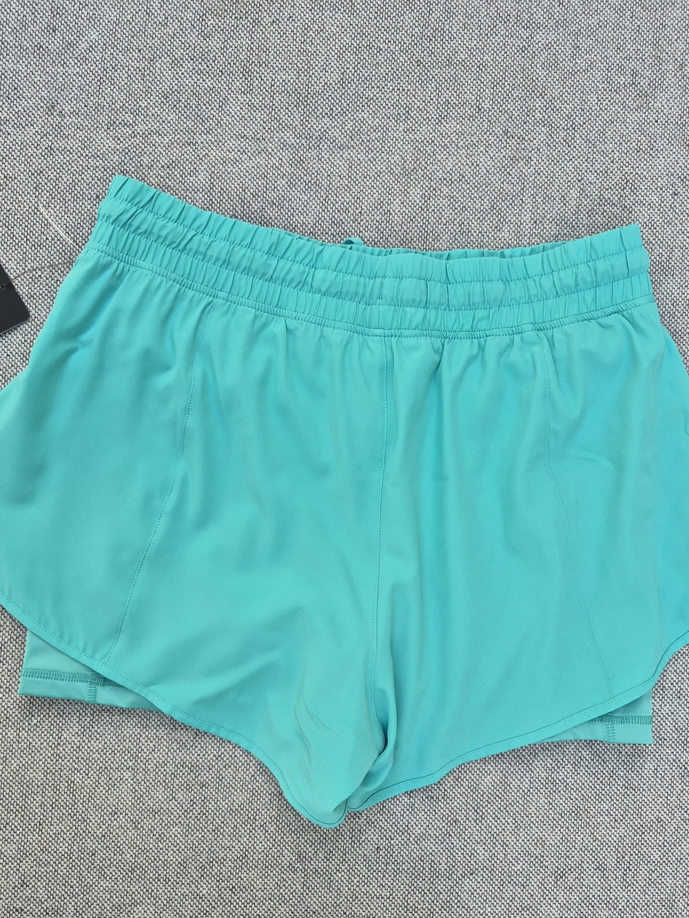 NWT 90 Degree By Reflex Women’s Athletic Running Shorts Teal Size M Lined Workou - Picture 3 of 8
